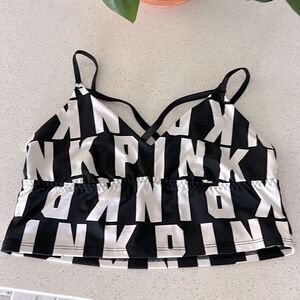 Victoria’s Secret PINK Ultimate Sports Bra Black White S